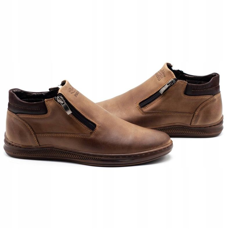 Polbut K29 ruskeat miesten talvikengät 4