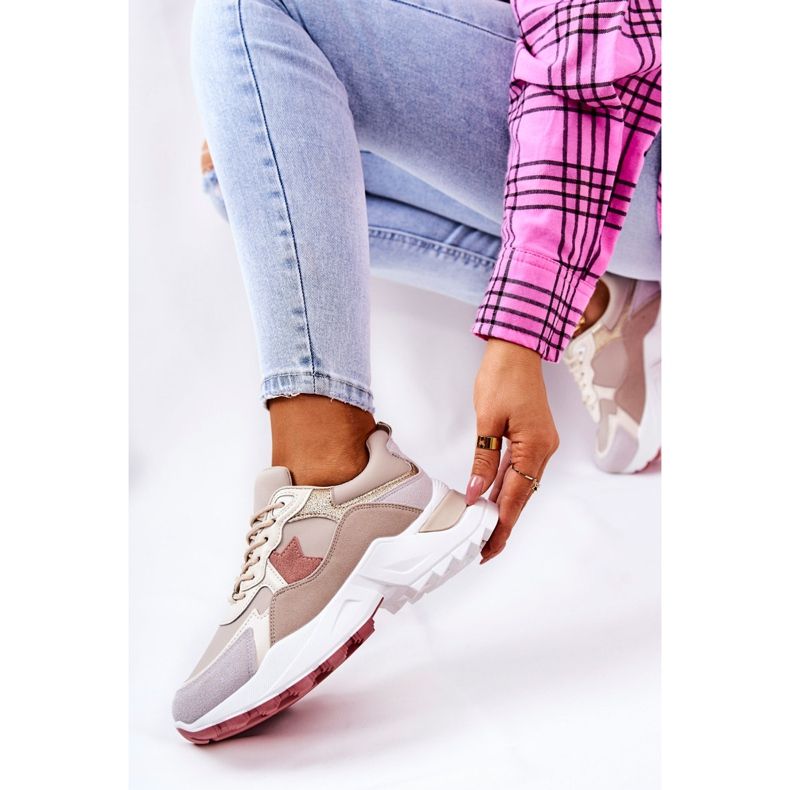 Urheilukengät beigenvaaleanpunaisella Berenice-alustalla 2