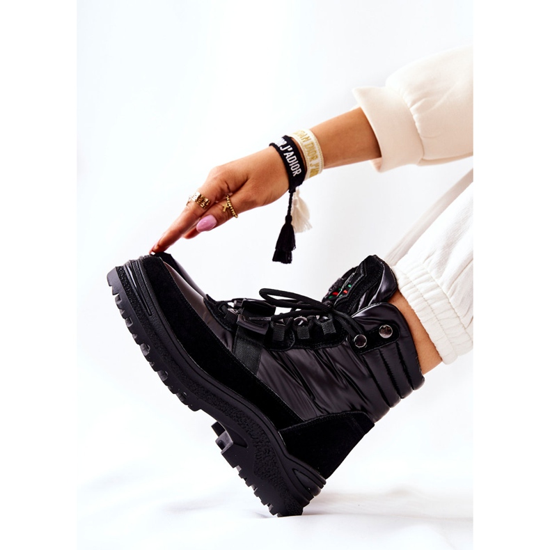 PS1 Naisten lumisaappaat vetoketjulla Musta Marcia 2