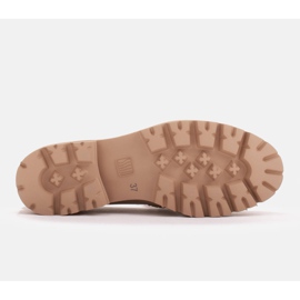 Marco Shoes Loaferit, joissa kultainen ketju kevyellä pohjalla beige 6