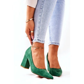 WS1 Pumps On A Pole mokkanahka vihreä Florena 1