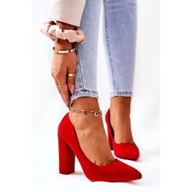 WS1 Mokkanahkapumput punaisessa Valoris-palkissa punainen 1