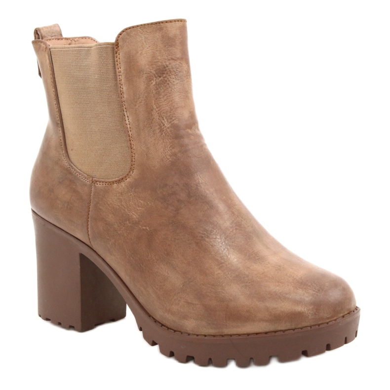 Beige saappaat Auger -pylväässä ruskea 1