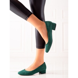 Sabatina Vihreä mokkanahka pumput 1