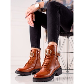 Diamantique Tyylikkäät työntekijät koristeella ruskea 1