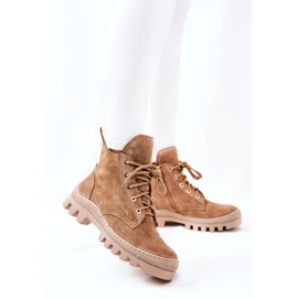 PF1 Lämpimät mokkanahkasaappaat Trappers Camel Cressid beige 2 PF1 Lämpimät mokkanahkasaappaat Trappers Camel Cressid beige 2