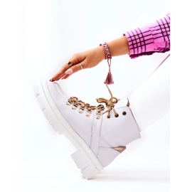 PF1 Valkoiset Brescia-nahkasaappaat valkoinen 2