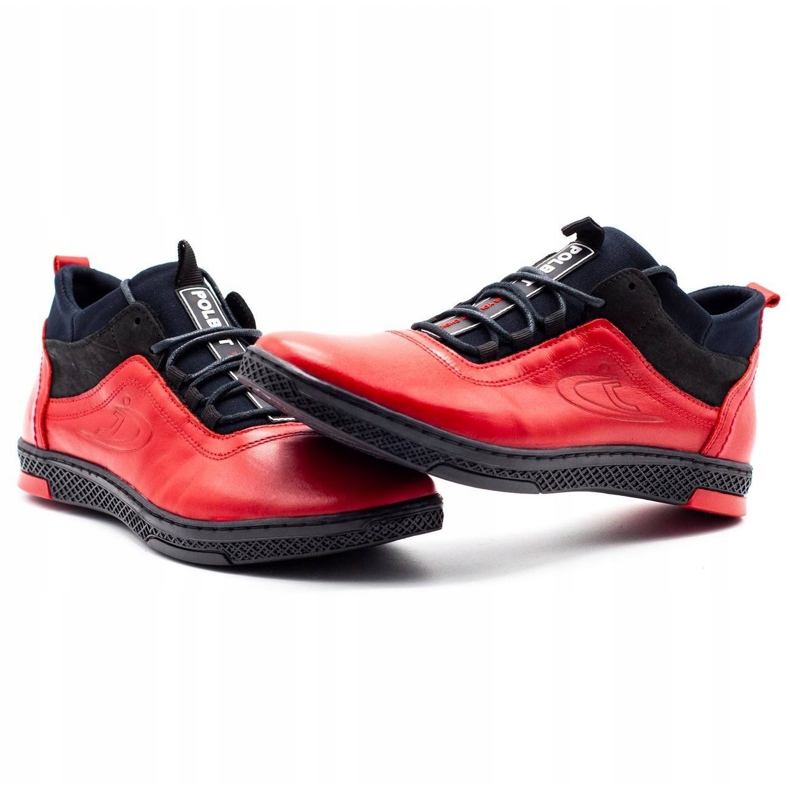 Polbut Punaiset miesten talvikengät K27F punainen 5