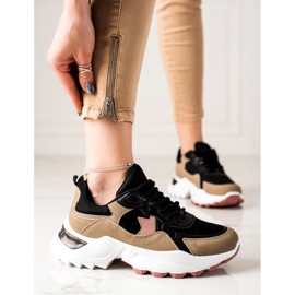 Sweet Shoes Muodikkaat lenkkarit beige musta vaaleanpunainen 1