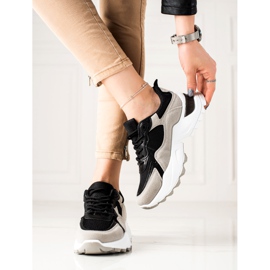 Sweet Shoes Harmaat ja mustat tennarit 2