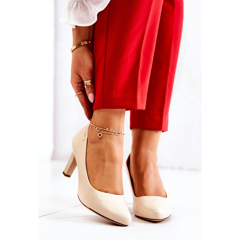 Naisten pumput Sergio Leone Beige Matte Orsola 2