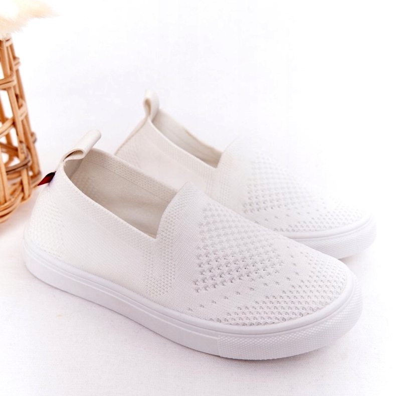 Lasten Slip-On Big Star HH374105 Valkoiset Slip-On lenkkarit valkoinen 1