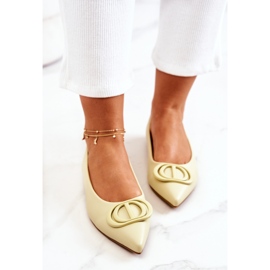 PS1 Nahkaballerinat Rachellen kirkkaanvihreässä spitzissä keltainen 1