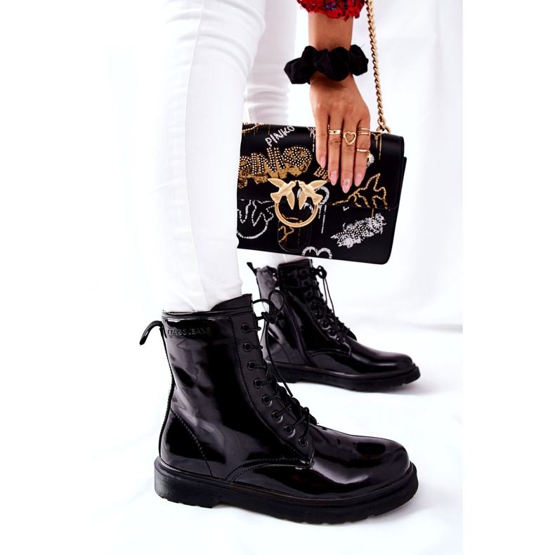 Cross Jeans Naisten saappaat Cross Farkut Musta GG2R4023 4