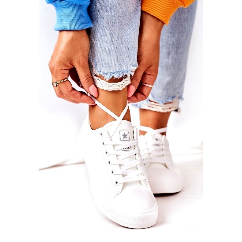 News Naisten tennarit, valkoiset 21SP02-1200 valkoinen 3