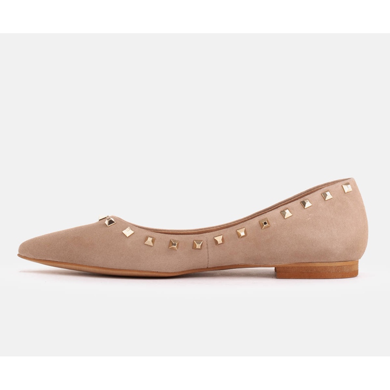 Marco Shoes Balerinat koristeneuloilla beige 1