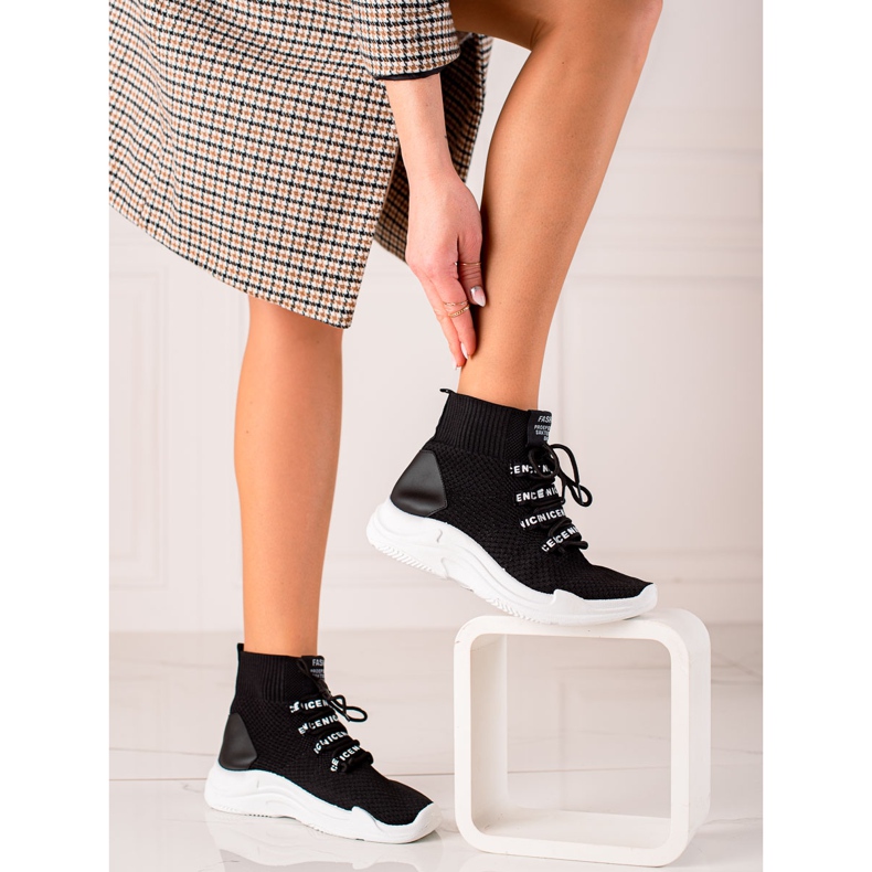 TRENDI Kevyet tekstiilikengät musta 2