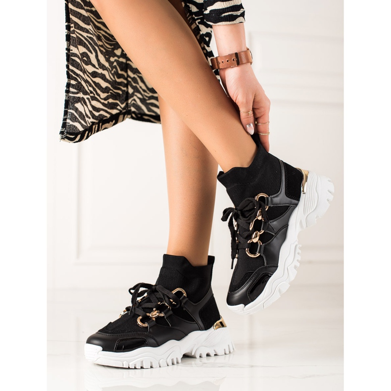 TRENDI Muoti Lenkkarit musta 2