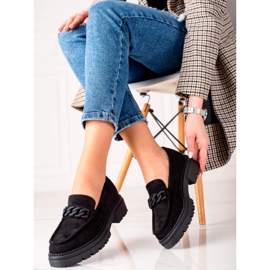 LA.FI Mustat mokkanahkaiset loaferit 1