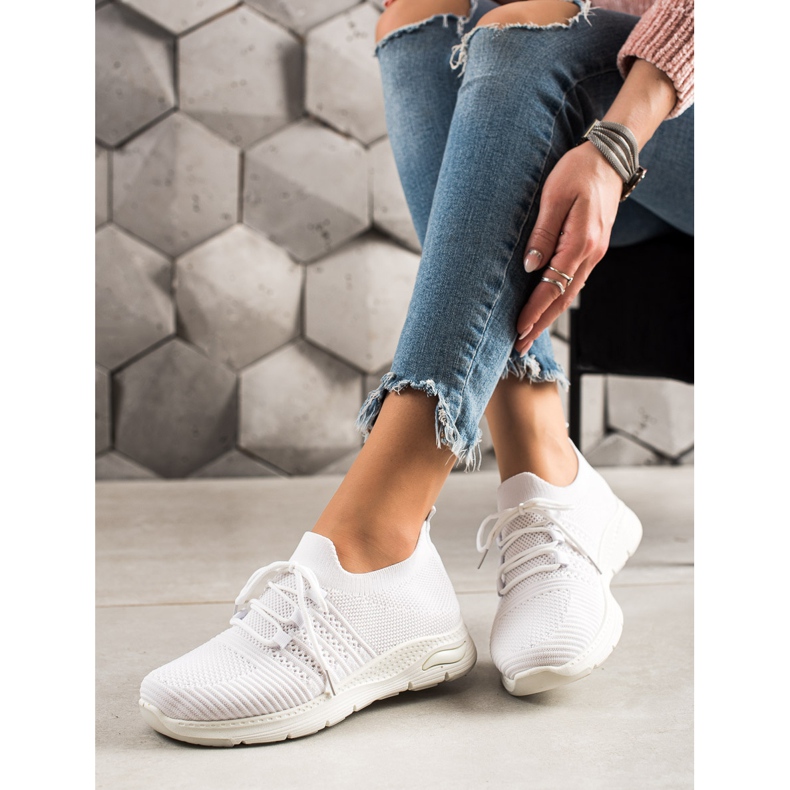 TRENDI Liukastettavat urheilukengät valkoinen 1