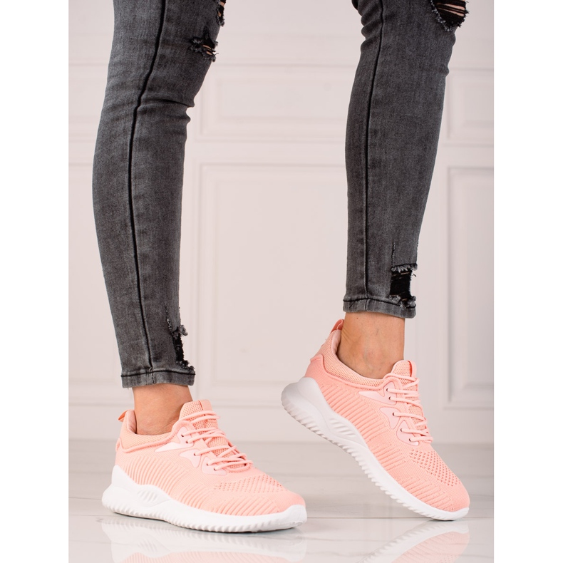 TRENDI Urheilukengät Tennarit oranssi vaaleanpunainen 2