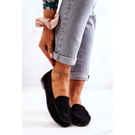 Suede Loafers Sergio Leone MK722 musta 2