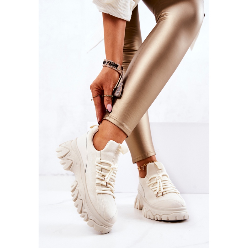 PS1 Naisten urheilukengät Tennarit Vaalean beige Miles 2