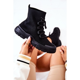 FM1 Mustat Kimberly Sports Socks -kengät 1