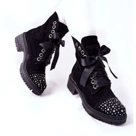 Lewski Shoes Suede Boots Workery Lewski Kengät sidottu 3069 musta 2