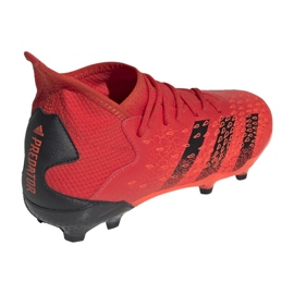Adidas Predator Freak.3 Fg Jr FY6282 jalkapallokengät appelsiinit ja punaiset 1