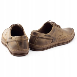 Polbut Nahkaiset miesten kengät J44PŁ ruskea 4