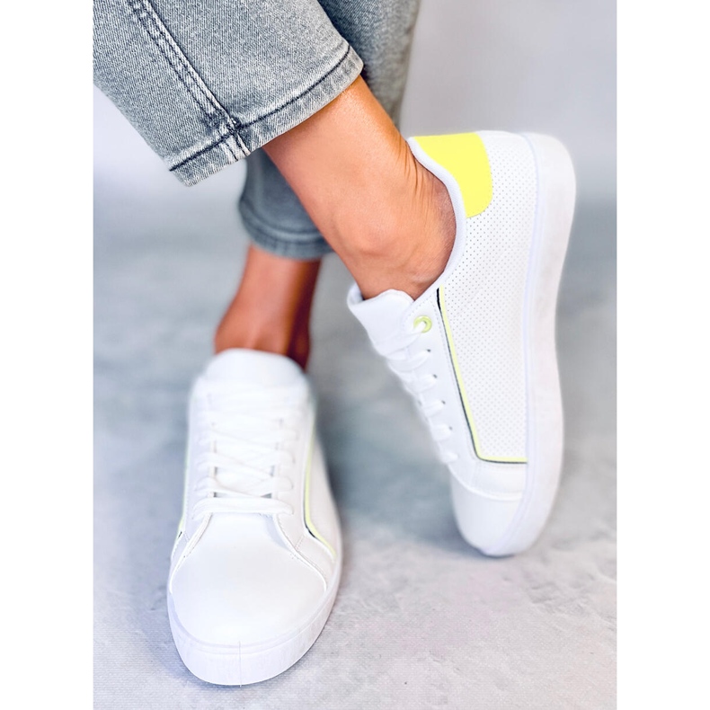 Volve WHITE / GREEN naisten tennarit valkoinen 1