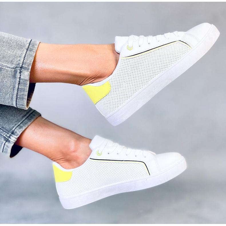 Volve WHITE / GREEN naisten tennarit valkoinen 2