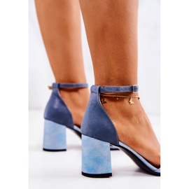 PA2 Nahkasandaalit sinisellä Lorene-palkilla sininen 1