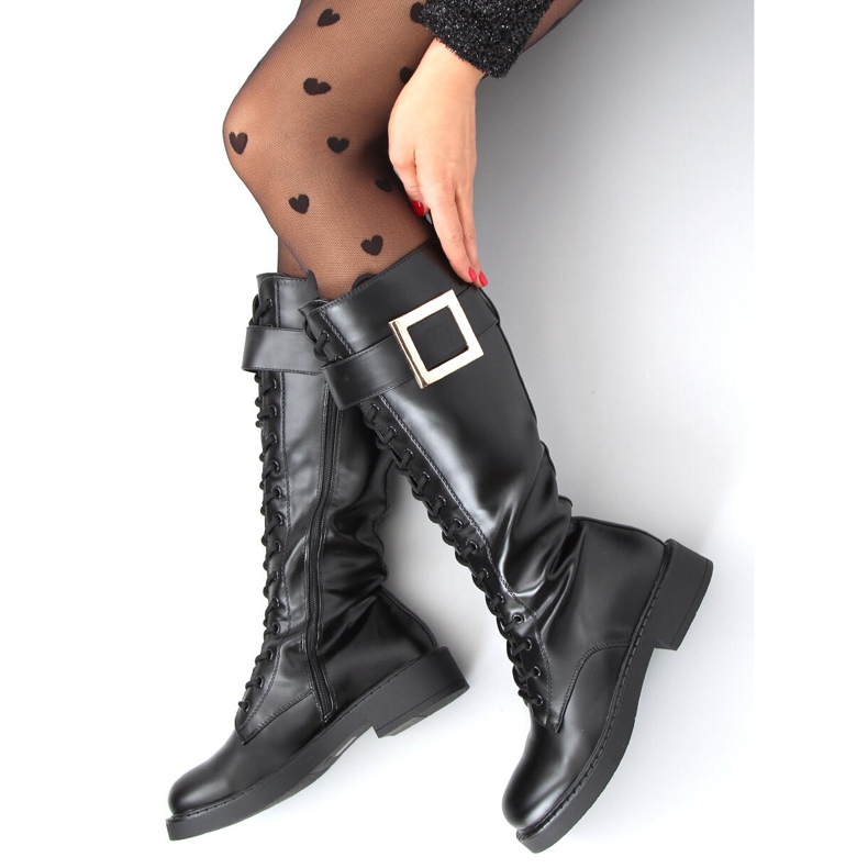 Naomi Naomi Black -nauhasaappaat musta 2