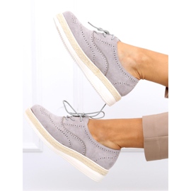 Naisten kengät espadrillit Apia Grey harmaa 2