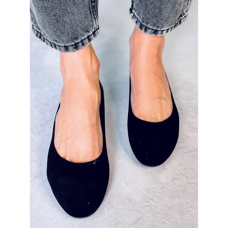 Ameli Black harjakattoiset balerinat musta 1