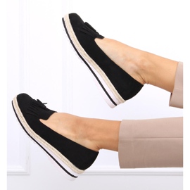 Naisten loaferit, espadrillit Hilma Black musta 1
