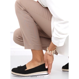 Naisten loaferit, espadrillit Hilma Black musta 2