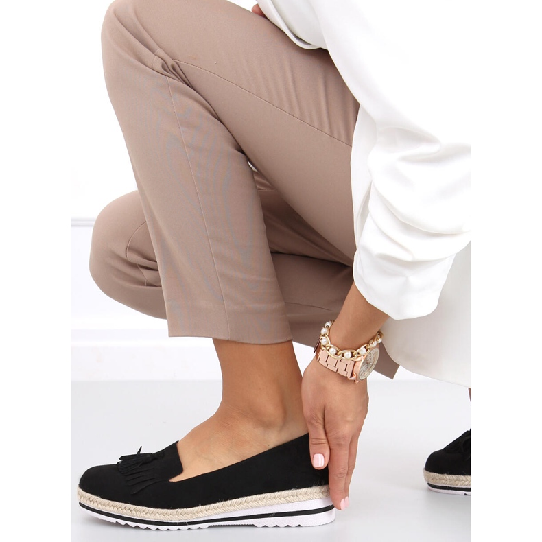 Naisten loaferit, espadrillit Hilma Black musta 2