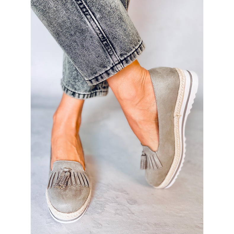 Naisten loaferit ja espadrillit Hilma Grey harmaa 1
