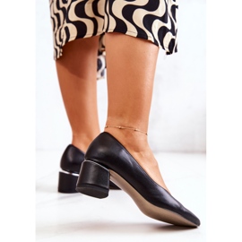 Nahkapumput Toe In Spitz Black Marilyn musta 1