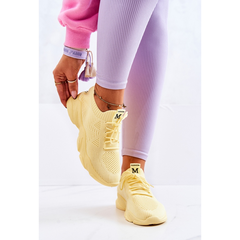 PS1 Urheilukengät Materiaali Tennarit Keltainen Nolene 1