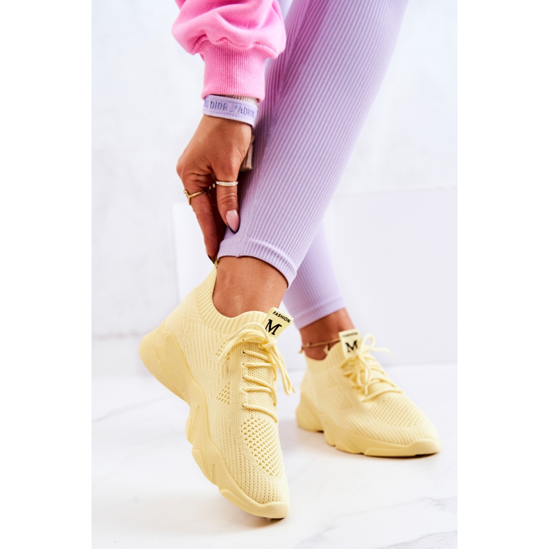 PS1 Urheilukengät Materiaali Tennarit Keltainen Nolene 2