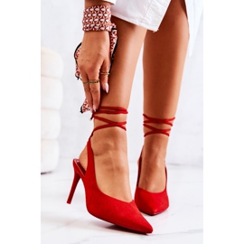 PS1 Stilettos Tied Red Callie punainen 1