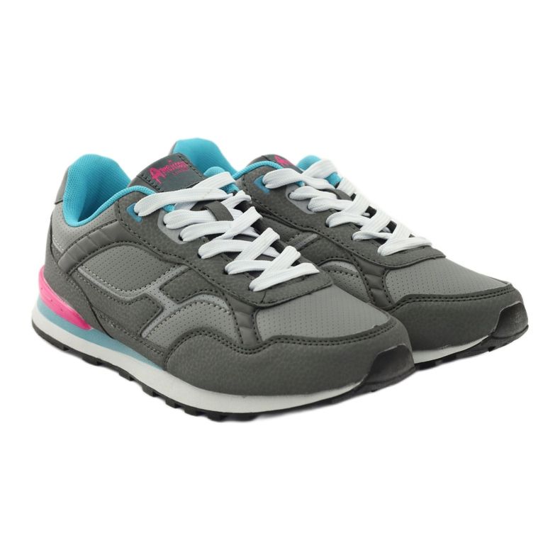 American Club Amerikkalainen C1 harmaa urheilulenkki sininen vaaleanpunainen 4