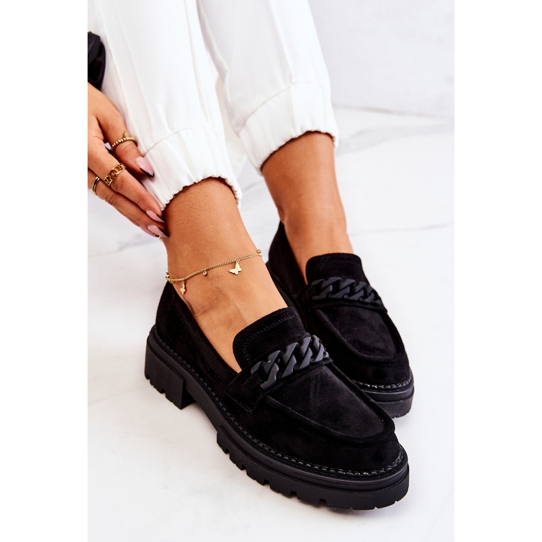 PL5 Suede Loafers La.Fi Black Sapphira musta 1