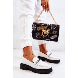 PL5 Nahka Loafers Letters La.Fi Valkoinen Jenefer 1