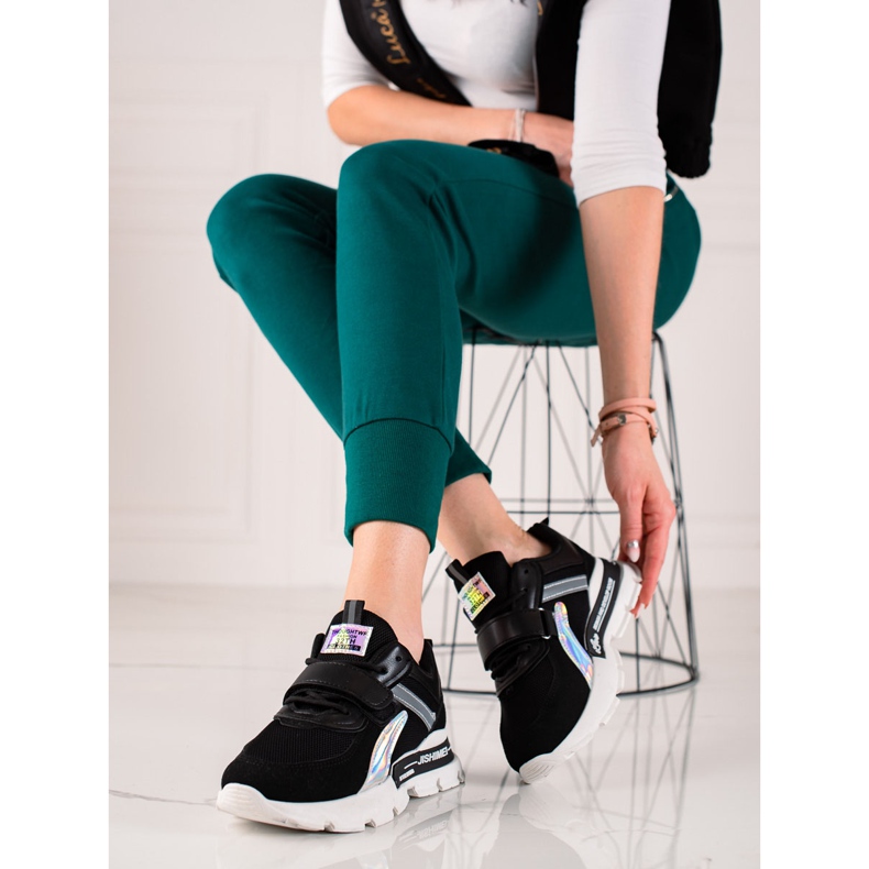 TRENDI Urheilulenkkarit tarranauhalla musta 1