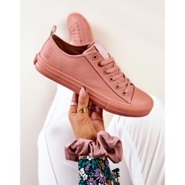 Matalat tennarit Big Star JJ274005 Tummanpunainen vaaleanpunainen 2